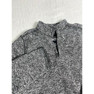 Urban Pipeline Gray Marled 1/4 Zip Mock Neck Knit Sweater Teens Size XL